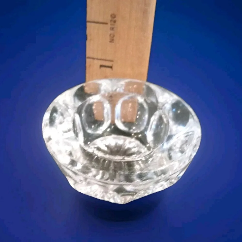 VTG Elegant Crystal Glass Salt Cellars Holders50s/60s